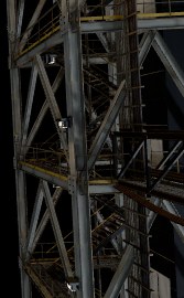 Tower with baked light, night