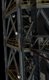 Full ray-traced render, night