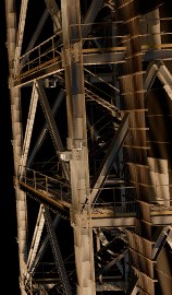 Tower before baking, at liftoff