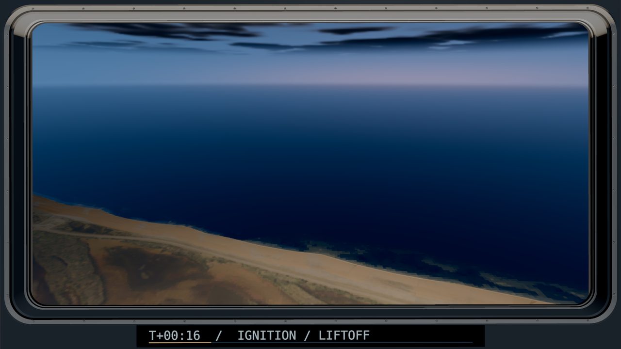 Over the Atlantic, now